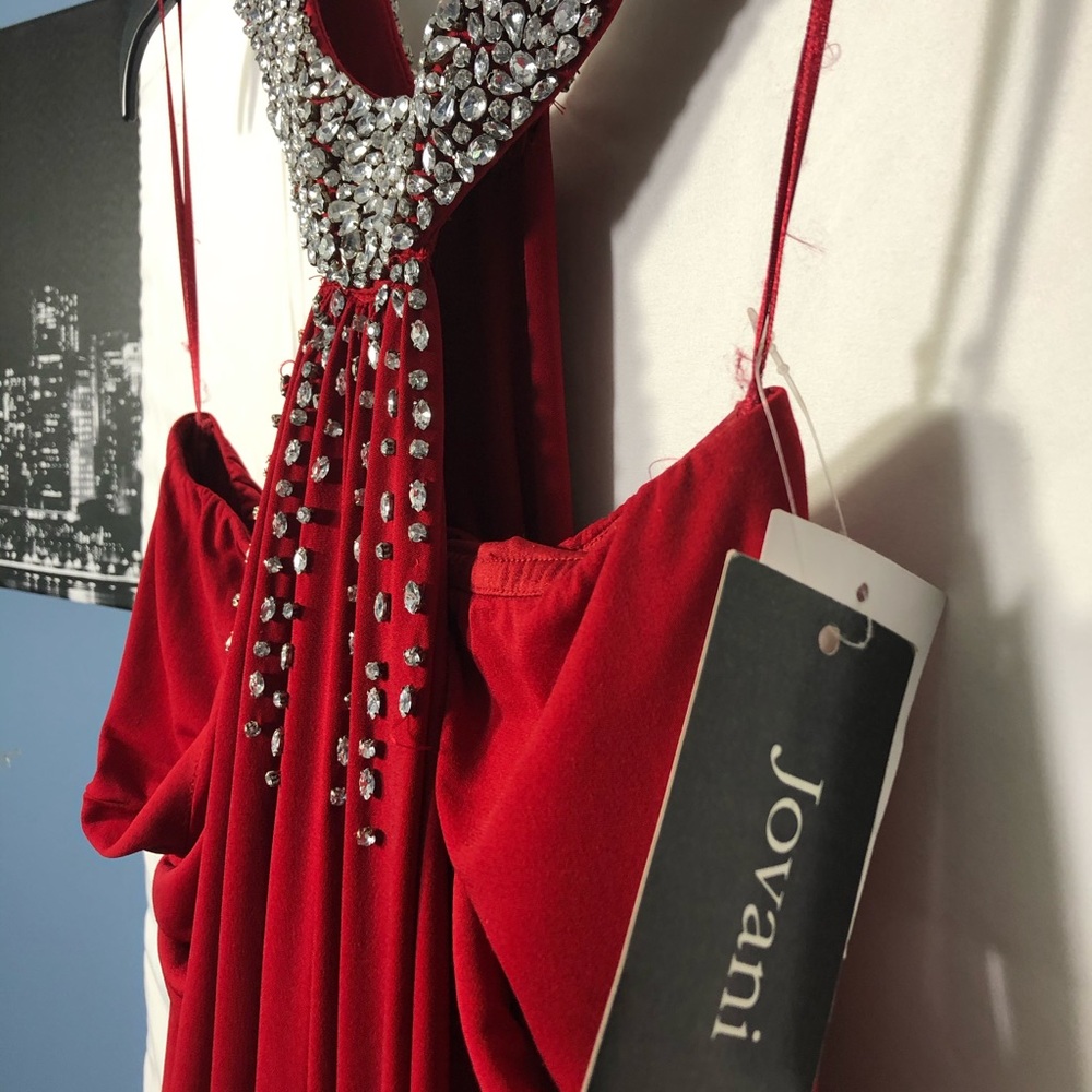 Jovani Red Evening Gown Sz Medium